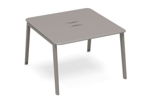 Стол для переговоров Види Металл, цвет мокко