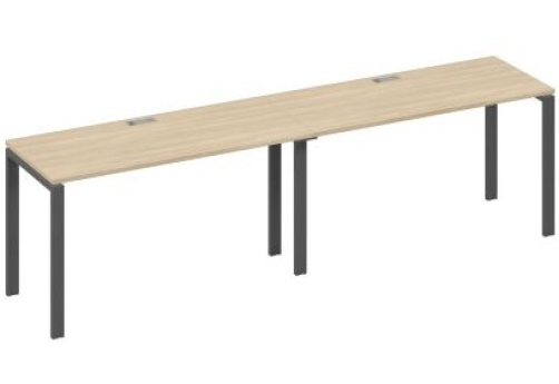 Рабочая станция (2х140) Мира Нумо, цвет дуб скандинавский + антрацит