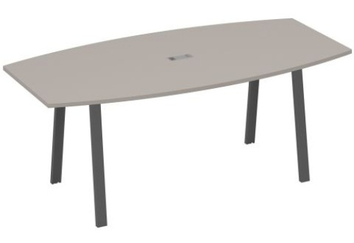 Стол для переговоров Мира Трио, цвет мокко премиум + антрацит