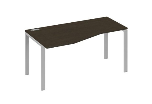 Стол эргономичный левый Мира Нумо, цвет венге + серый