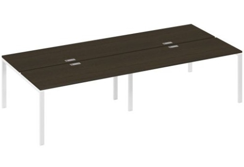 Рабочая станция (4х160) Мира Нумо, цвет венге + белый