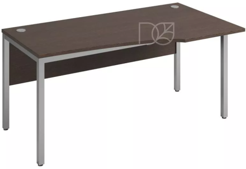 Стол эргономичный (экран - ДСП) правый, цвет венге