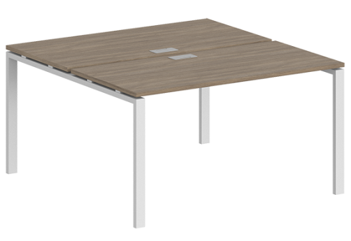 Рабочая станция Индиго Сет, цвет дуб темный + белый