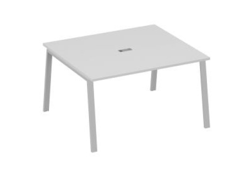 Стол для переговоров Мира Трио, цвет серый + серый