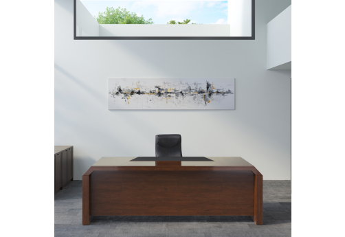 Стол письменный Ленокс, цвет темный орех