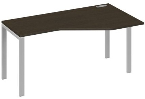 Стол эргономичный правый Мира Нумо, цвет венге + серый