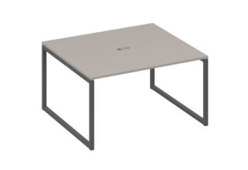 Стол для переговоров прямоугольный Мира Одри, цвет мокко премиум + антрацит