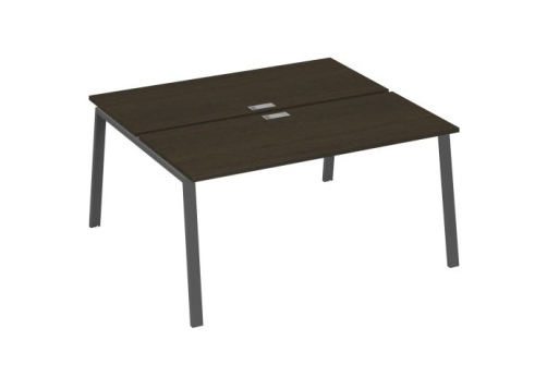 Рабочая станция 2х160 Мира Трио, цвет венге + антрацит