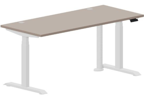 Стол регулируемой высоты (2 заглушки) Бенет, цвет тортора + белый