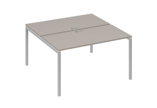 Рабочая станция 2х140 Мира Лофт, цвет мокко премиум + серый
