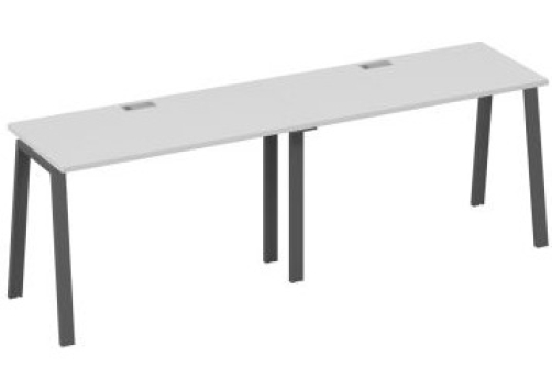 Рабочая станция 2х120 Мира Трио, цвет серый + антрацит