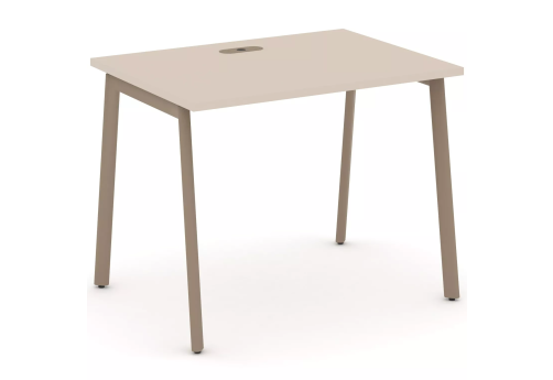 Стол рабочий (с лючком), цвет капучино