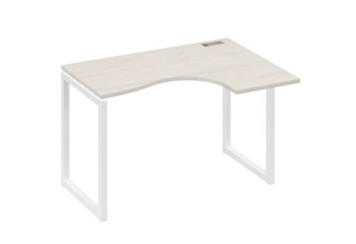 Стол эргономичный правый Мира Одри, цвет дуб шамони + белый