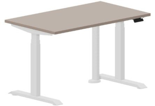 Стол регулируемой высоты Бенет, цвет тортора + белый