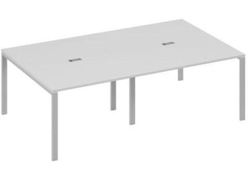 Стол для переговоров прямоугольный Мира Нумо, цвет серый + серый