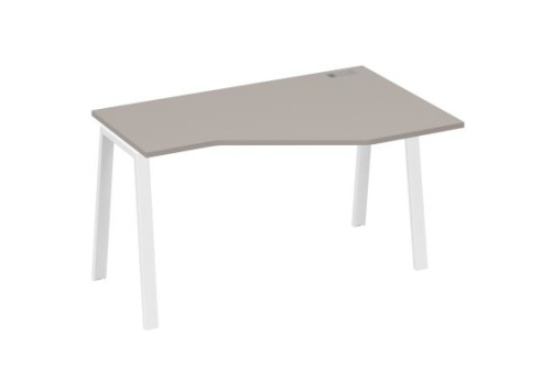 Стол эргономичный правый Мира Трио, цвет мокко премиум + белый