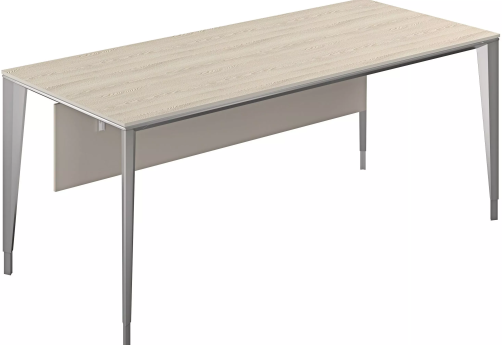 Стол руководителя с передней панелью, цвет ясень