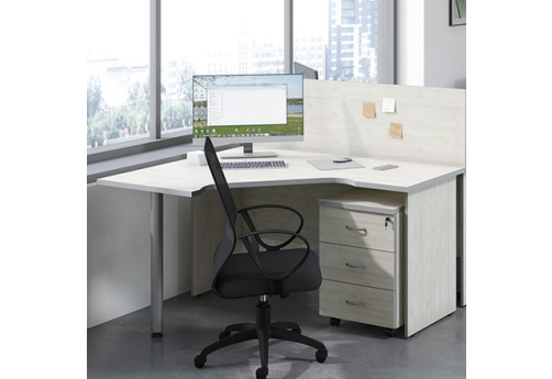 Рабочая станция левая Данта, цвет светлый дуб