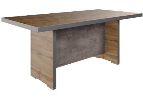 Конференц-стол Спарта, цвет дуб вотан + оникс