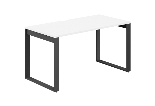 Стол рабочий с вырезом Фламинго, цвет белый + антрацит
