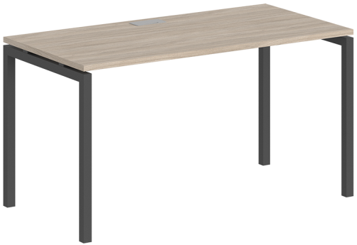 Стол рабочий Индиго Форт, цвет дуб светлый + антрацит
