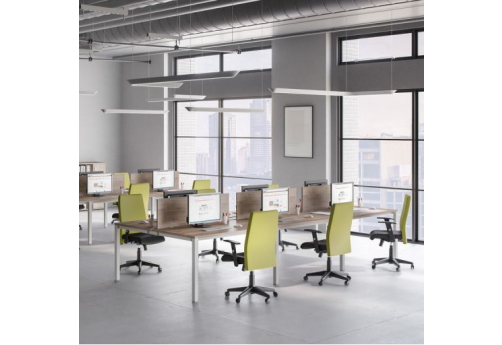 Рабочая станция (6х100) Прайм Металл 50, цвет шамони темный + серый