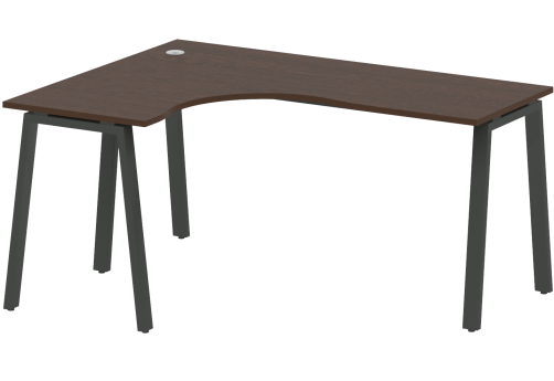Стол эргономичный левый, цвет венге