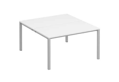 Рабочая станция (2х140) Прайм Металл 50, цвет белый + серый