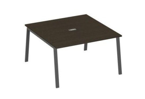 Стол для переговоров Мира Трио, цвет венге + антрацит