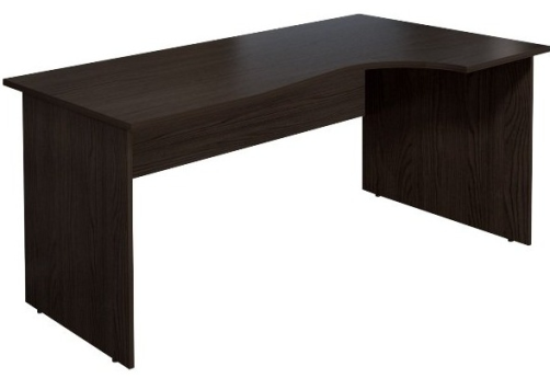 Стол криволинейный правый, цвет венге