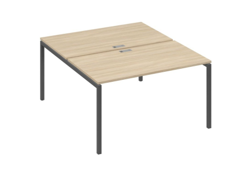 Рабочая станция 2х140 Мира Лофт, цвет дуб скандинавский + антрацит