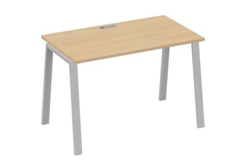Стол письменный Мира Трио, цвет натуральный дуб + серый