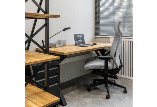 Стол на Z-образных опорах Урбан, цвет натуральное дерево