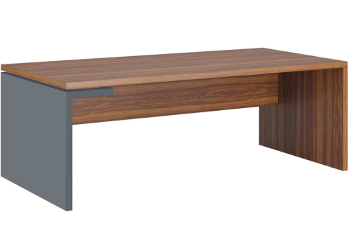 Стол рабочий левый, цвет орех + антрацит
