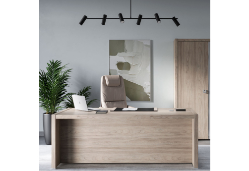 Стол письменный с симметричными опорами Пальмира, цвет светлый дуб