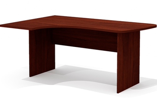 Стол эргономичный левый Джерси, цвет орех