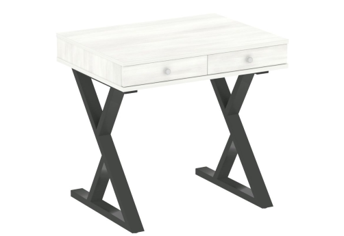 Стол письменный, цвет белое дерево + антрацит