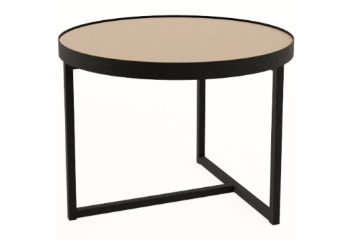 Стол журнальный круглый Винси 2, цвет мокко