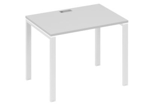 Стол письменный Мира Нумо, цвет серый + белый