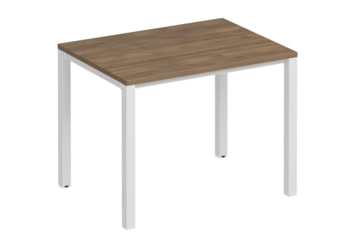 Стол письменный Прайм Металл 50, цвет шамони темный + белый