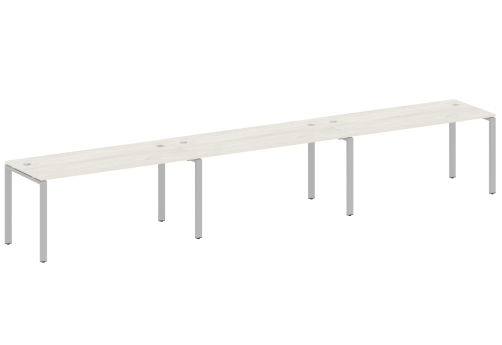 Стол на 3 рабочих места, цвет дуб новара