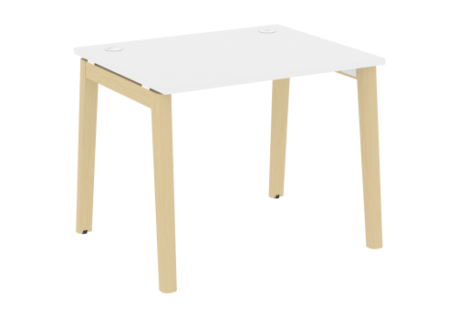 Стол прямой, цвет белый