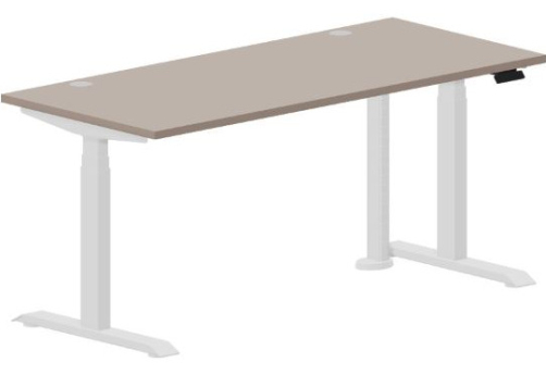 Стол регулируемой высоты (2 заглушки) Бенет, цвет тортора + белый