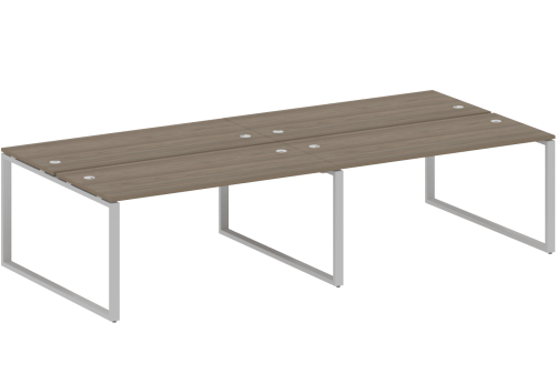 Стол на 4 рабочих места, цвет вяз