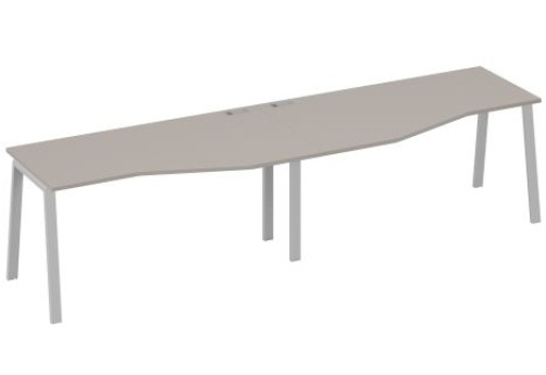 Рабочая станция эргономичная (2х160) Мира Нумо, цвет мокко премиум + серый