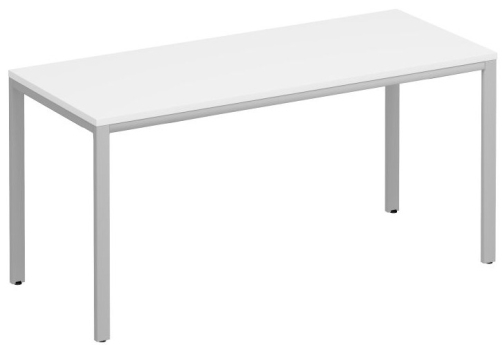 Стол письменный на металлокаркасе Прайм Металл 25, цвет белый + серый