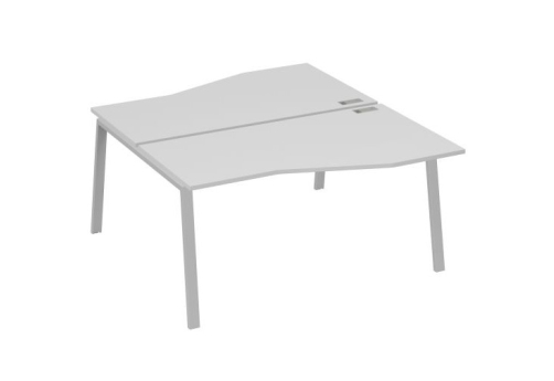 Станция рабочая эргономичная 2х160 Мира Трио, цвет серый + серый