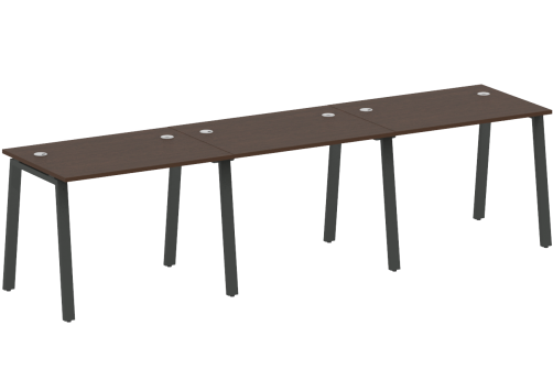 Стол на 3 рабочих места, цвет венге