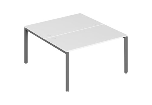 Бенч-система на 2 места, цвет белый