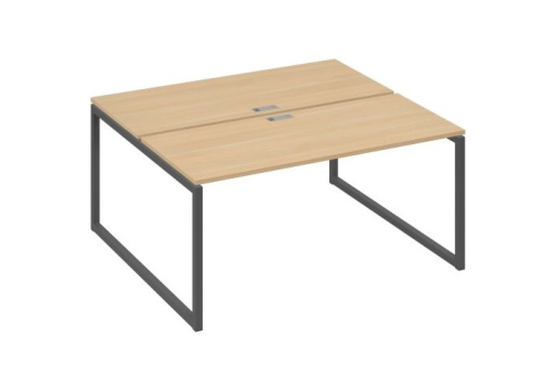 Рабочая станция (2х160) Мира Одри, цвет натуральный дуб + антрацит